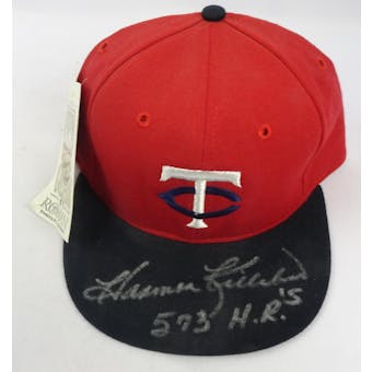 Harmon Killebrew Autographed Minnesota Twins Fitted Baseball Hat (573 H.R.'s) (7 1/8) JSA RR92225 (Reed Buy)