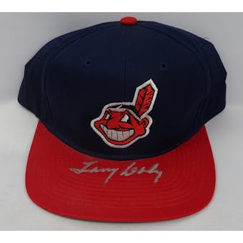 Larry Doby Autographed Cleveland Indians Adjustable Baseball Hat JSA RR92196 (Reed Buy)