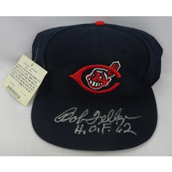 Bob Feller Autographed Cleveland Indians Fitted Baseball Hat (H.O.F. '62) (7 1/4) JSA RR92195 (Reed Buy)