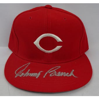 Johnny Bench Autographed Cincinnati Reds Fitted Baseball Hat (7 1/4) JSA RR92194 (Reed Buy)