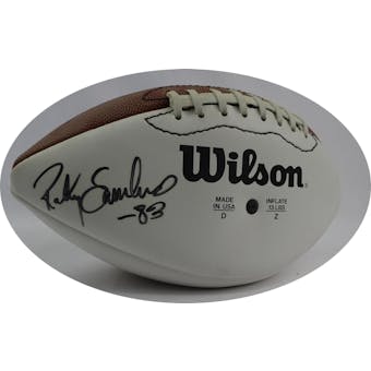 Ricky Sanders Autographed Wilson White Panel Football (83) JSA RR92246 (Reed Buy)