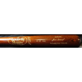 Juan Samuel Autographed Brown Louisville Slugger Bat #/650 JSA RR92009 (Reed Buy)