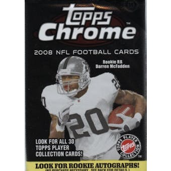 2008 Topps Chrome Football Hobby Pack