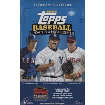 2008 Topps Updates & Highlights Baseball Hobby Box