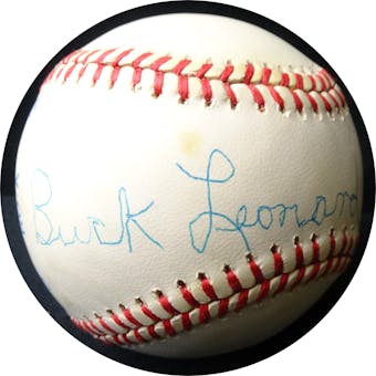 Buck Leonard Autographed AL Brown Baseball JSA RR92985 (Reed Buy)