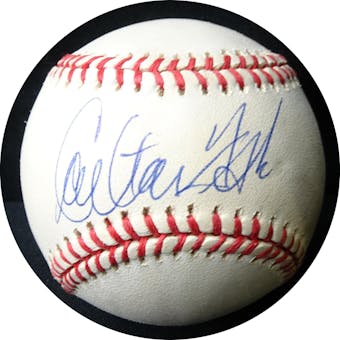 Carlton Fisk Autographed AL Brown Baseball JSA RR92982 (Reed Buy)