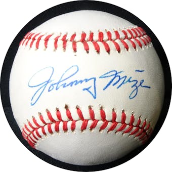 Johnny Mize Autographed NL White Baseball JSA RR92989 (Reed Buy)