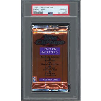 1996/97 Topps Chrome Basketball Hobby Pack PSA 10 *8787 (Reed Buy)