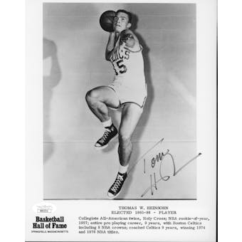 Tommy Heinsohn Boston Celtics Autographed 8x10 B&W Photo JSA RR92314 (Reed Buy)