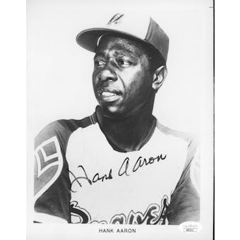 Hank Aaron Atlanta Braves Autographed 8x10 B&W Photo RR92311 (Reed Buy)