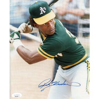 Rickey Henderson Oakland As Autographed 8x10 Photo JSA RR92304 (Reed Buy)