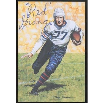 Red Grange Autographed Goal Line Art Card JSA RR92346 (Reed Buy)