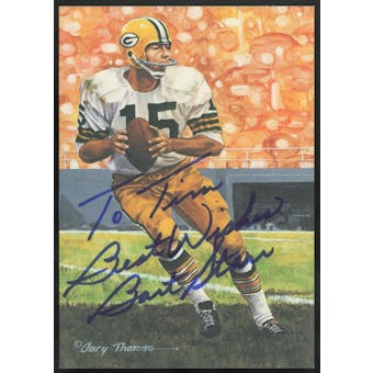 Bart Starr Autographed Goal Line Art Card (pers.) JSA RR92341 (Reed Buy)
