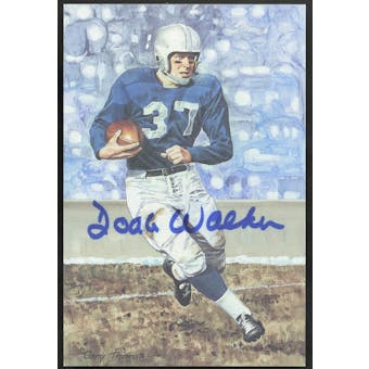 Doak Walker Autographed Goal Line Art Card JSA RR92336 (Reed Buy)