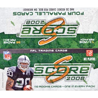 2008 Score Football 36-Pack Box