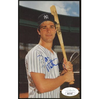 Don Mattingly N.Y. Yankees Autographed Photo Postcard JSA RR47487 (Reed Buy)