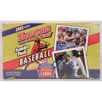 1993 Bowman Baseball Jumbo Box (Reed Buy)