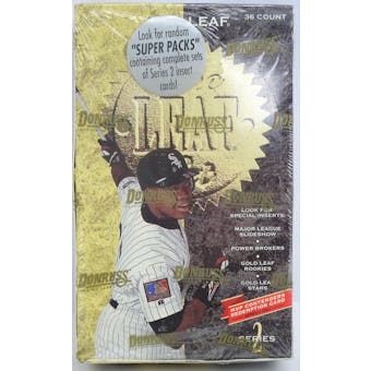 1994 Leaf Series 2 Baseball Hobby Box (Reed Buy)