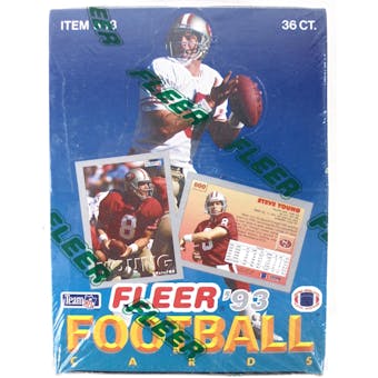 1993 Fleer Football Hobby Box (Reed Buy)