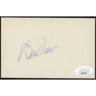 Bill Veeck Autographed Index Card JSA RR47379 (Reed Buy)