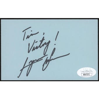 Lynn Swann Autographed Index Card (pers.) JSA RR47372 (Reed Buy)