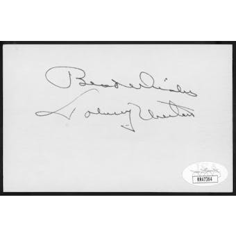 Johnny Unitas Autographed Index Card JSA RR47364 (Reed Buy)