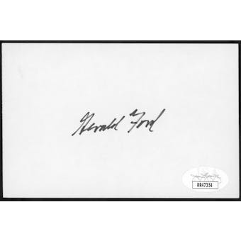 Gerald Ford Autographed Index Card JSA RR47354 (Reed Buy)