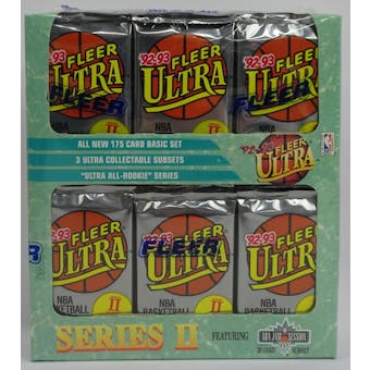 1992/93 Fleer Ultra Series 2 Basketball Jumbo Box (Reed Buy)