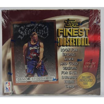 1996/97 Topps Finest Series 1 Basketball Retail 20 Pack Box (Reed Buy)