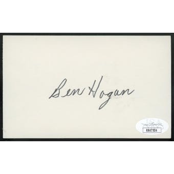 Ben Hogan Autographed Index Card JSA RR47504 (Reed Buy)