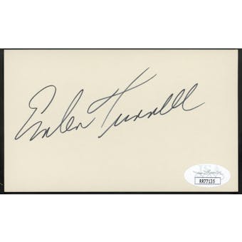 Emlen Tunnell Autographed Index Card JSA RR77135 (Reed Buy)