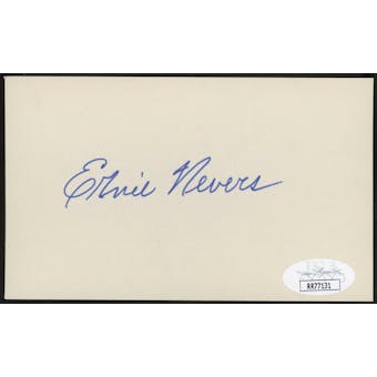Ernie Nevers Autographed Index Card JSA RR77131 (Reed Buy)