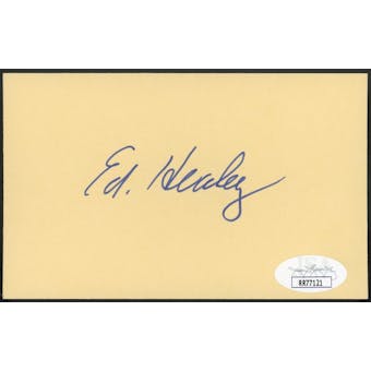 Ed Healey Autographed Index Card JSA RR77121 (Reed Buy)