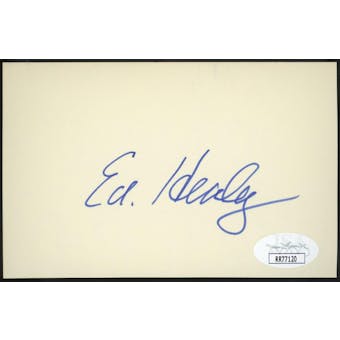 Ed Healey Autographed Index Card JSA RR77120 (Reed Buy)