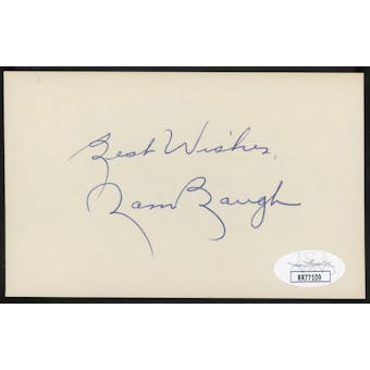 Sammy Baugh Autographed Index Card JSA RR77109 (Reed Buy)