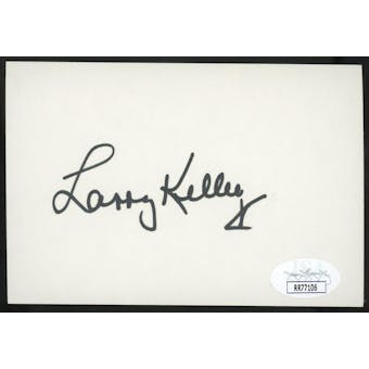 Larry Kelley Autographed Index Card JSA RR77106 (Reed Buy)