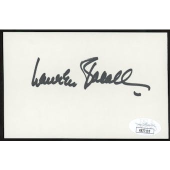 Lauren Bacall Autographed Index Card JSA RR77105 (Reed Buy)