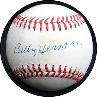 Billy Herman Autographed NL Giamatti Baseball JSA RR92121 (Reed Buy)