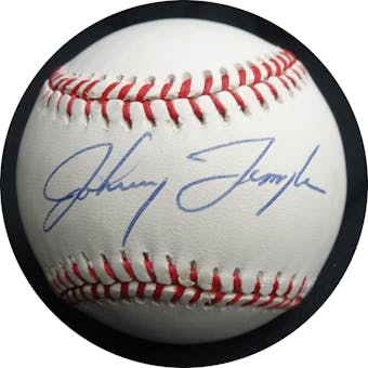 Johnny Temple Autographed NL White Baseball JSA RR92183 (Reed Buy)