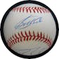 Bobby Bonds/Barry Bonds Autographed NL White Baseball JSA RR92080 (Reed Buy)