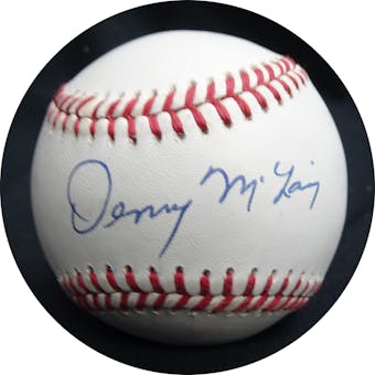Denny McLain Autographed AL Brown Baseball JSA RR92094 (Reed Buy)