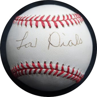Lou Dials Autographed AL Brown Baseball JSA RR47577 (Reed Buy)