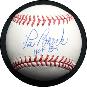 Lou Brock Autographed NL Coleman Baseball (HOF 85) JSA RR47581 (Reed Buy)