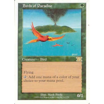 Magic the Gathering 6th Edition Single Birds of Paradise - MODERATE PLAY (MP)
