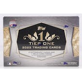 2022 Topps Tier One Baseball Hobby 12-Box Case - DACW Live 30 Spot Random Team Break #2