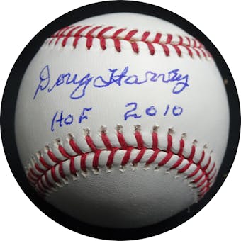Doug Harvey Autographed MLB Baseball (HOF 2010) JSA RR47538 (Reed Buy)
