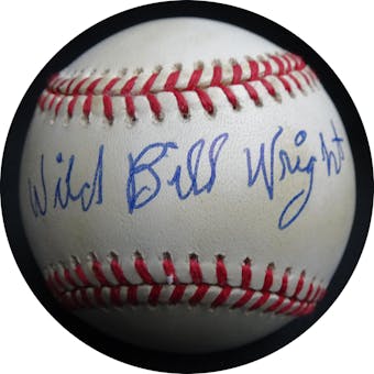 Wild Bill Wright Autographed AL Brown Baseball JSA RR47552 (Reed Buy)