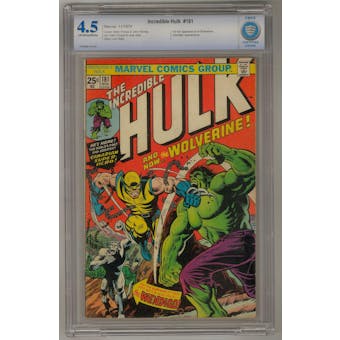 Incredible Hulk #181 CBCS 4.5 (OW-W) *7003288-AA-002*