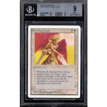 Magic the Gathering Unlimited Guardian Angel BGS 9 (8.5, 10, 9.5, 10)