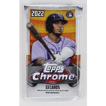2022 Topps Chrome Baseball Hobby Jumbo Pack